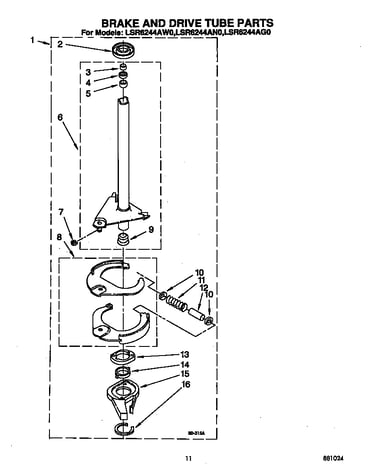 Brake and drive tube