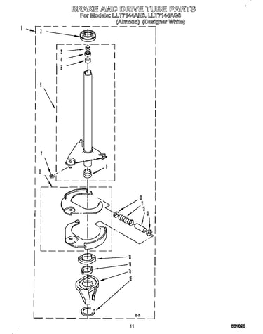Brake and drive tube