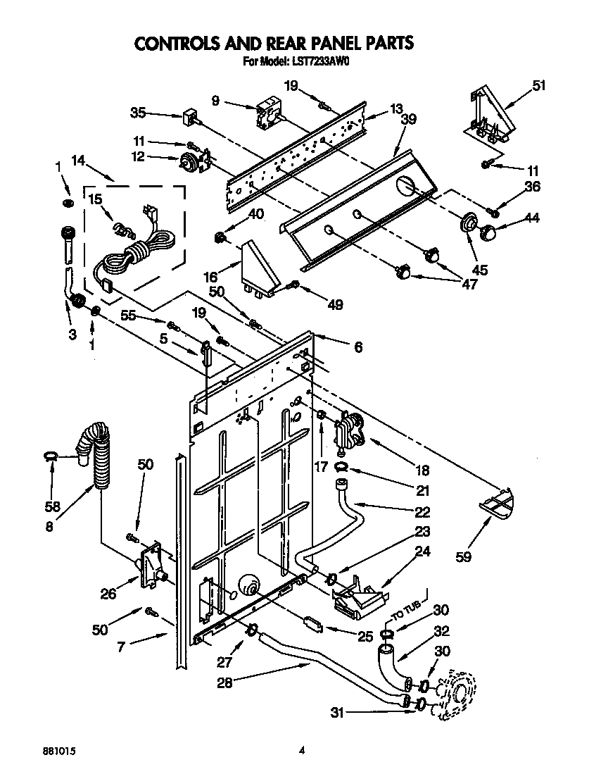 Controls and rear panel