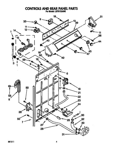 Controls and rear panel