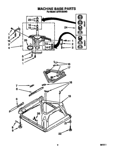 Machine base