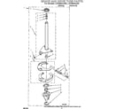 Whirlpool LSV6234AW0 brake and drive tube diagram