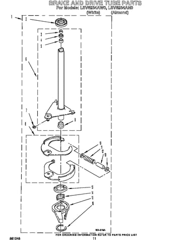 Brake and drive tube