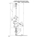 Whirlpool LSV7245AW0 brake and drive tube diagram