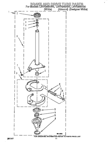 Brake and drive tube
