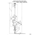 Whirlpool LSN8244AW0 brake and drive tube diagram