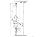 Whirlpool LLN8244AW0 brake and drive tube diagram