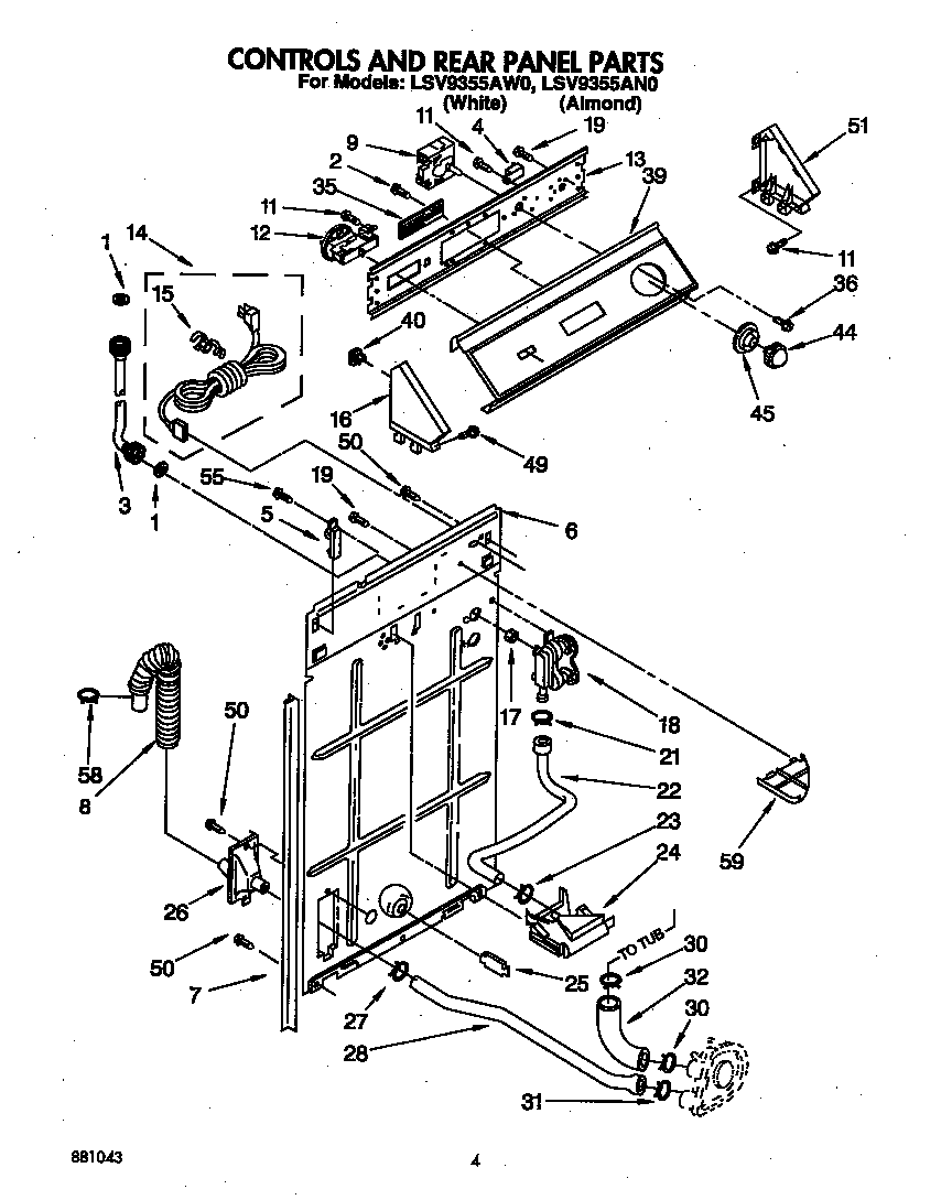 CONTROLS AND REAR PANEL