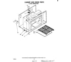 Whirlpool RM955PXLW0 cabinet and hinge diagram