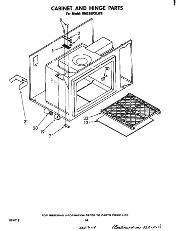 Cabinet and hinge