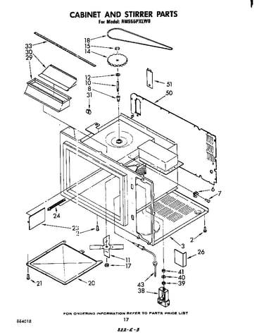 Cabinet and stirrer