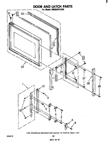 Door and latch
