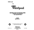 Whirlpool RB270PXK1 front cover diagram