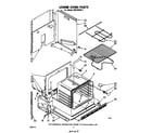 Whirlpool RB270PXK1 lower oven diagram