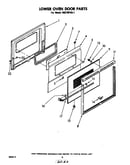 Lower oven door