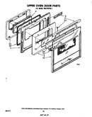 Upper oven door