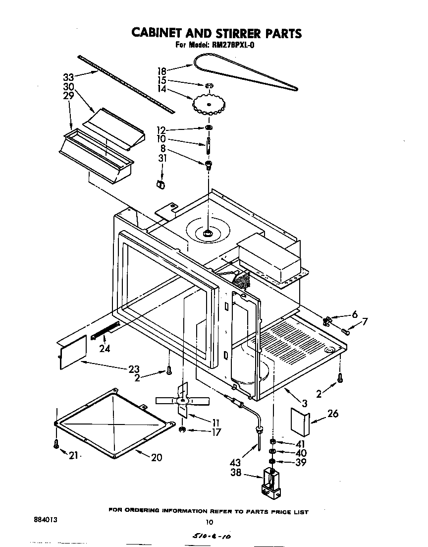 Cabinet and stirrer