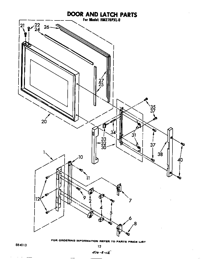 Door and latch