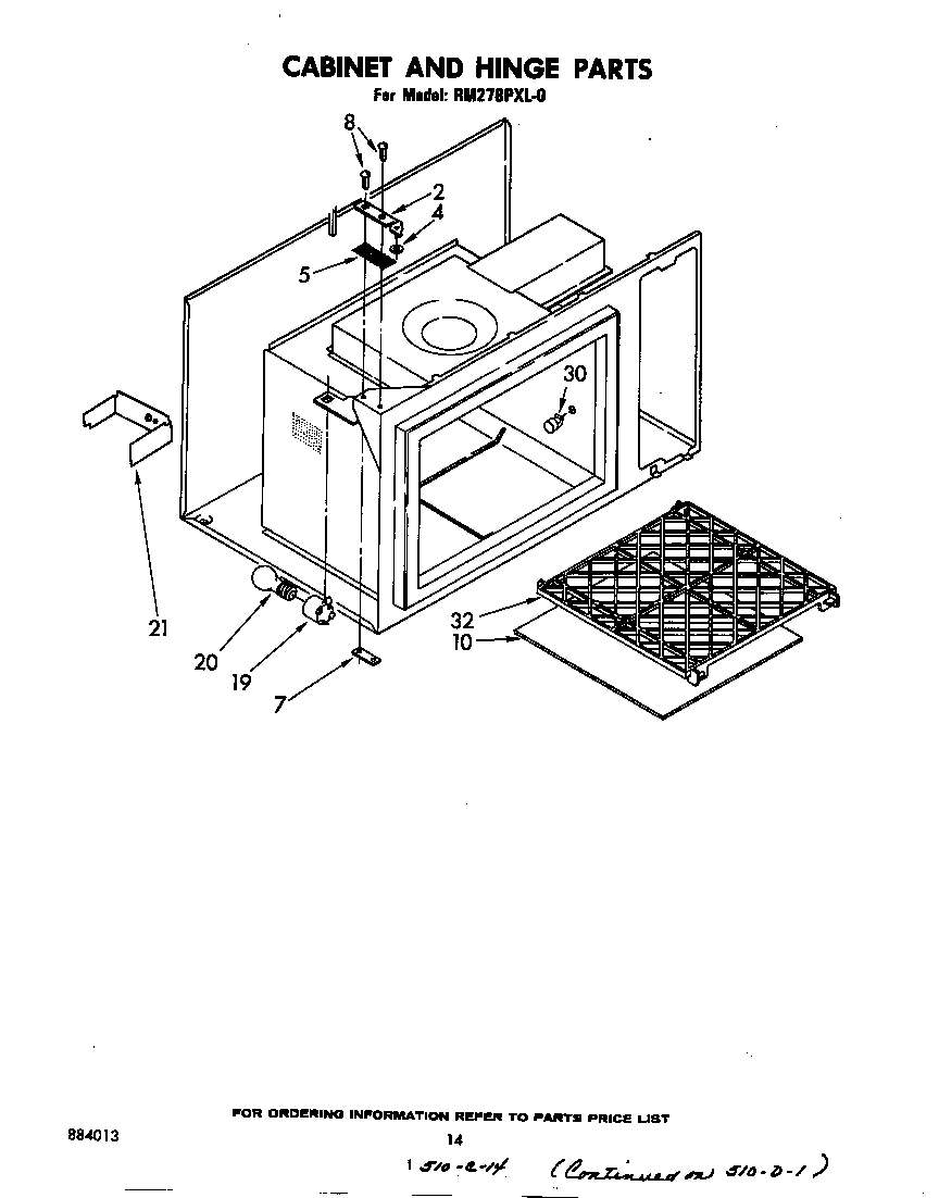 Cabinet and hinge