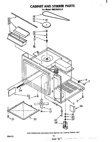 Cabinet and stirrer