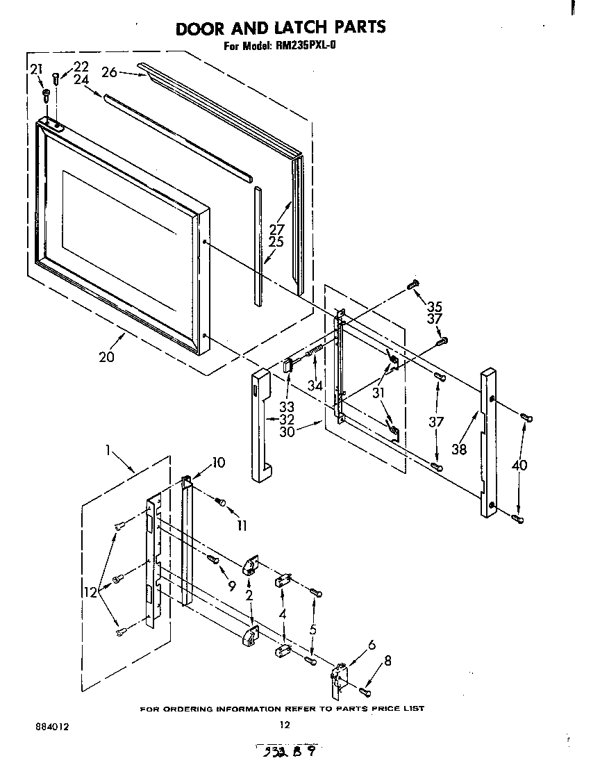 Door and latch