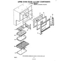 Whirlpool RE963PXKT1 upper oven door and unit diagram