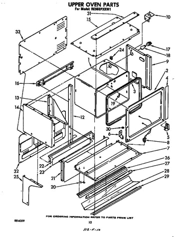 Upper oven