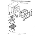 Whirlpool RE960PXKW1 upper oven door and unit diagram