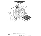 Whirlpool RM275PXL0 cabinet and hinge diagram