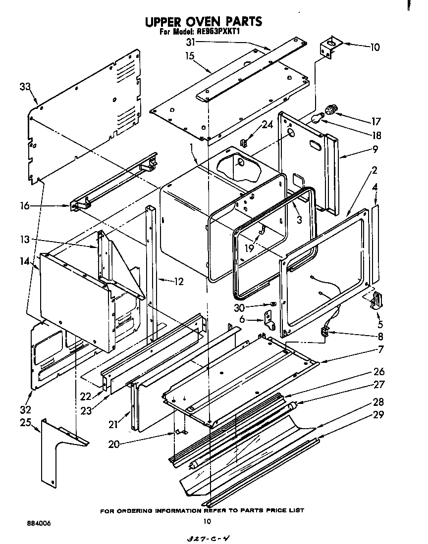 Upper oven