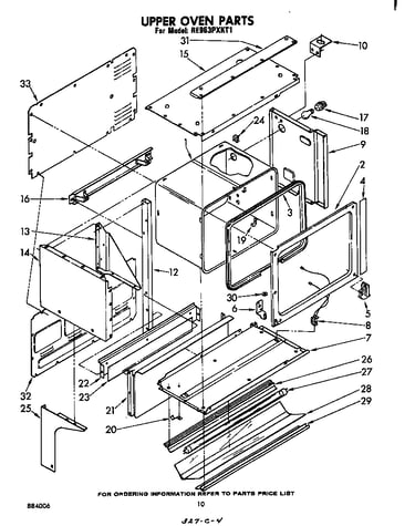 Upper oven
