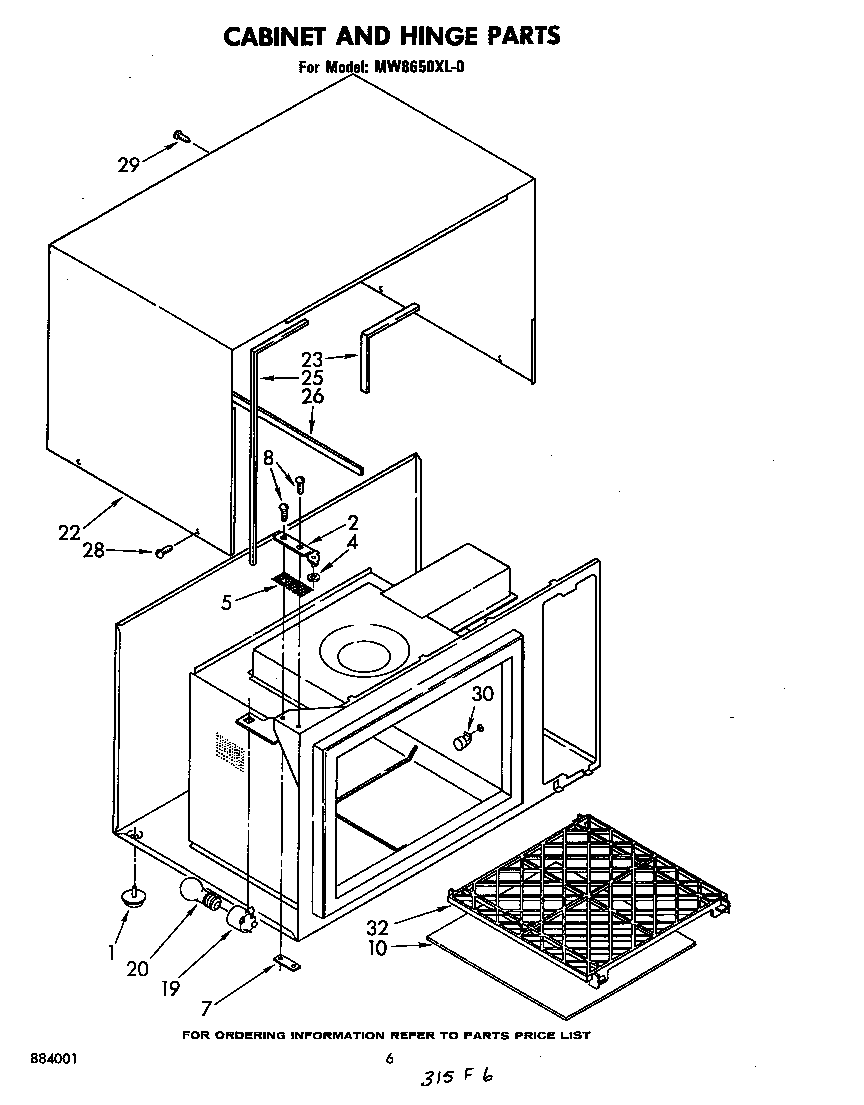 Cabinet and hinge