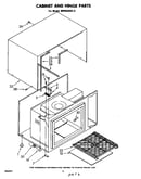 Cabinet and hinge