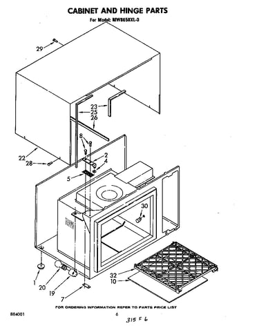 Cabinet and hinge