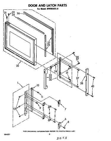 Door and latch