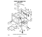 Whirlpool MW8550XL0 cabinet and stirrer diagram