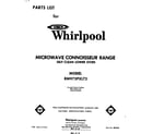 Whirlpool RM973PXLT2 front cover diagram