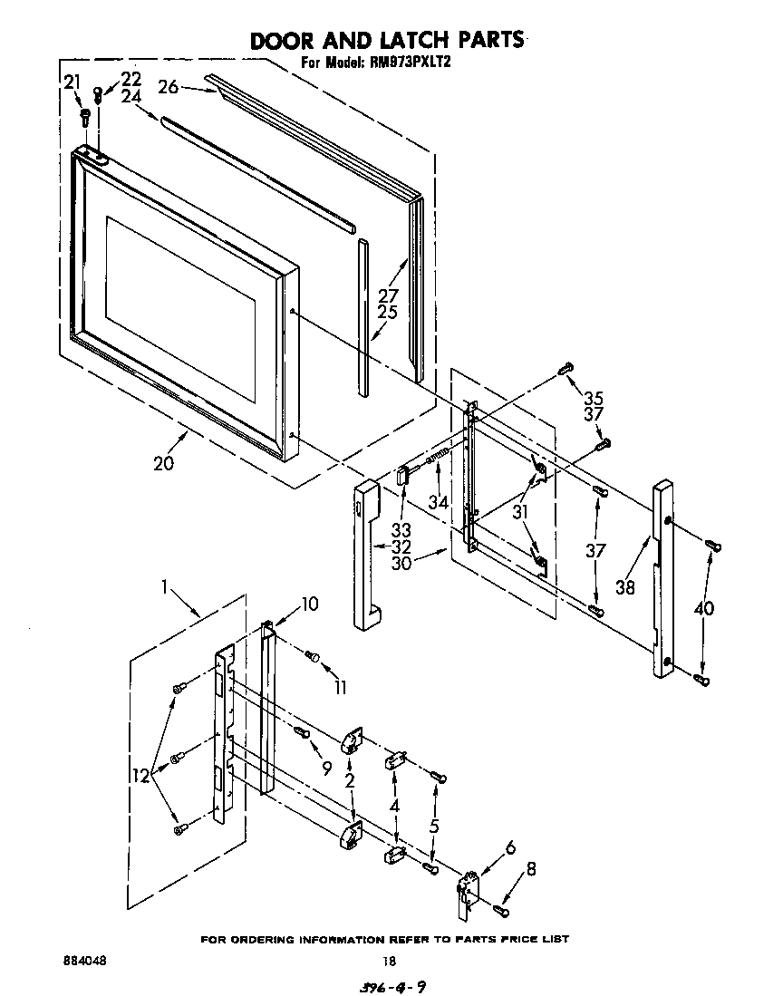 Door and latch