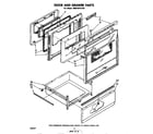 Whirlpool RM975PXLW2 door and drawer diagram