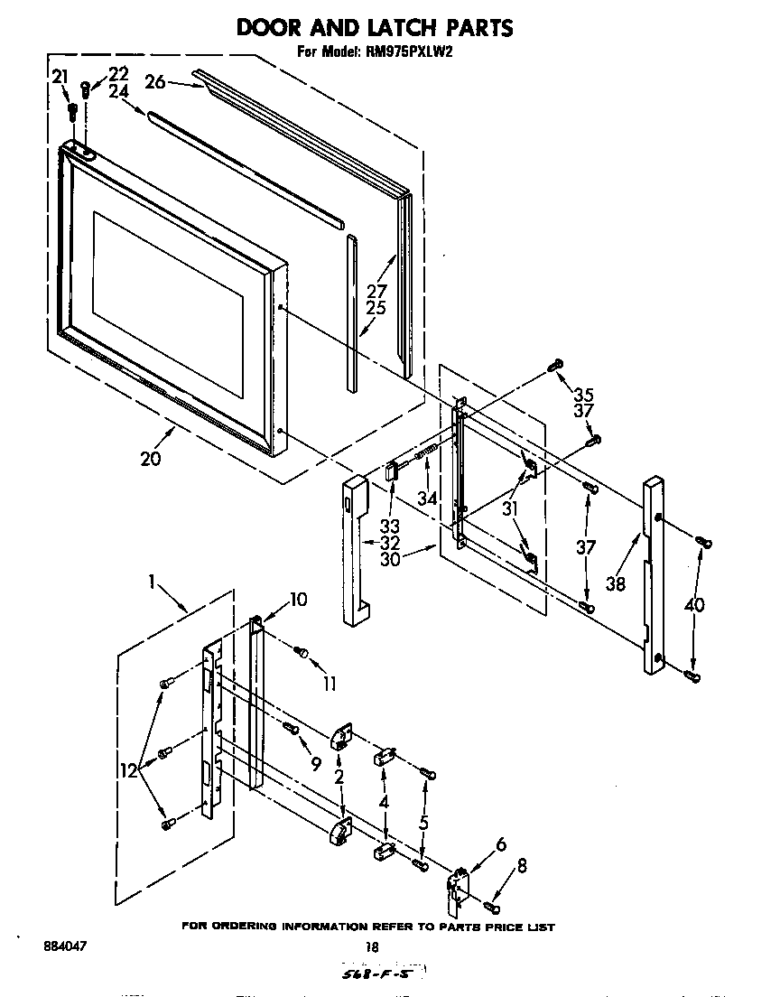 DOOR AND LATCH