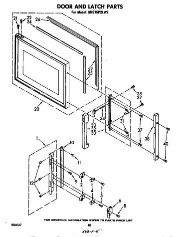 Door and latch