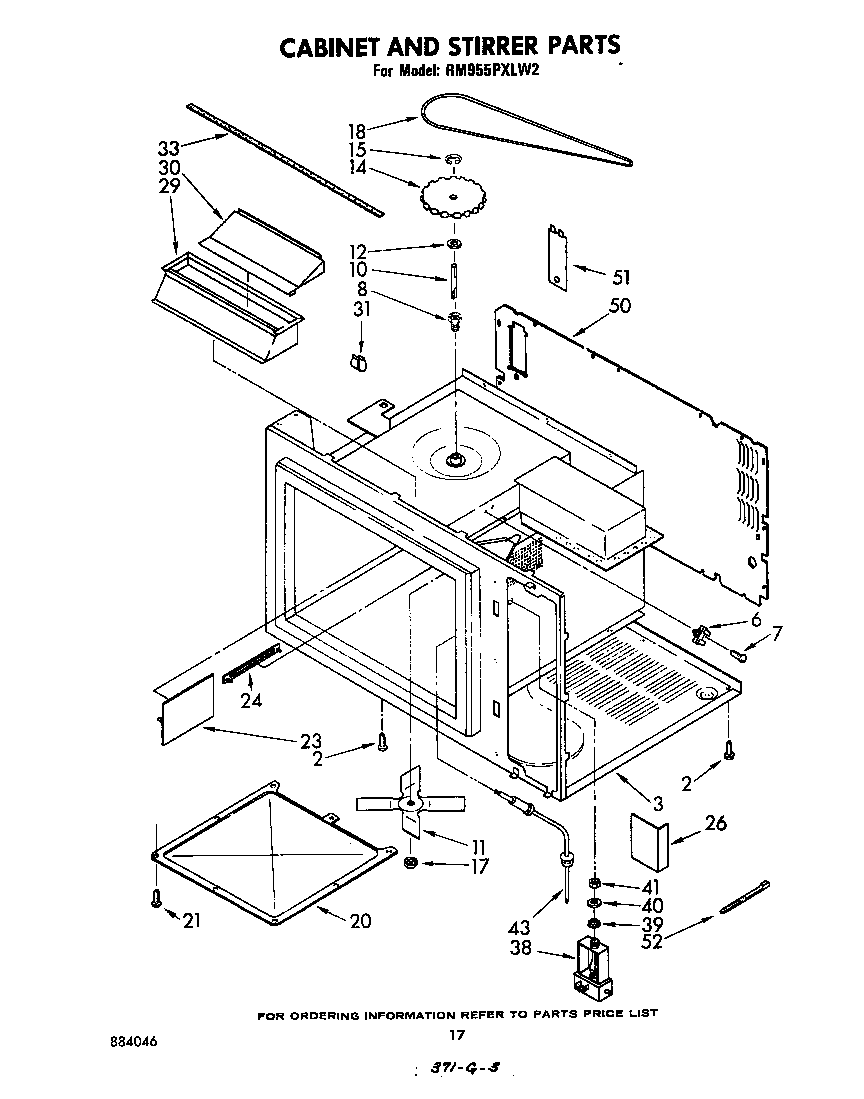 Cabinet and stirrer