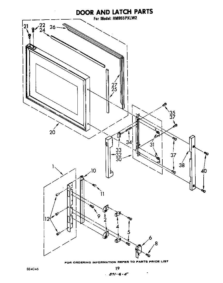 Door and latch
