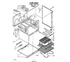 Whirlpool RF4400XLW1 oven diagram