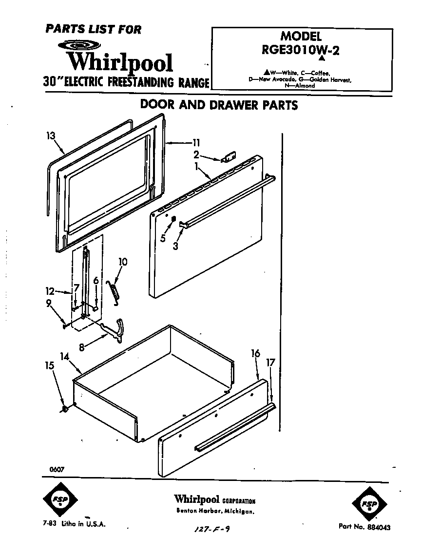 Door and drawer