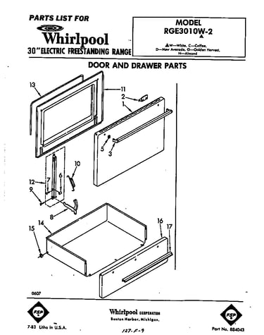 Door and drawer