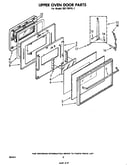 Upper oven door