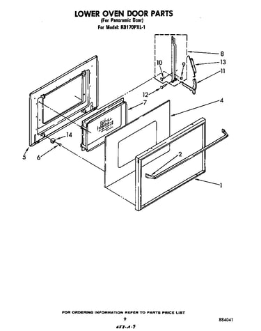 Lower oven door