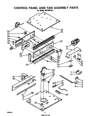 Control and fan assembly