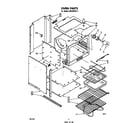 Whirlpool RB160PXL1 oven parts diagram